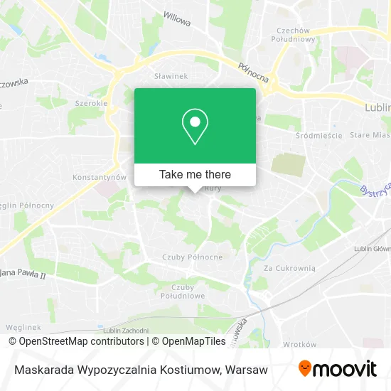 Карта Maskarada Wypozyczalnia Kostiumow