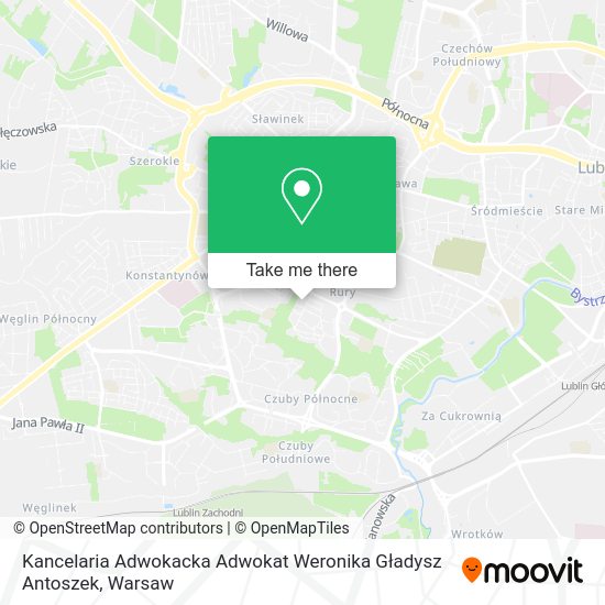 Kancelaria Adwokacka Adwokat Weronika Gładysz Antoszek map