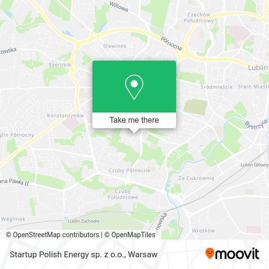 Startup Polish Energy sp. z o.o. map