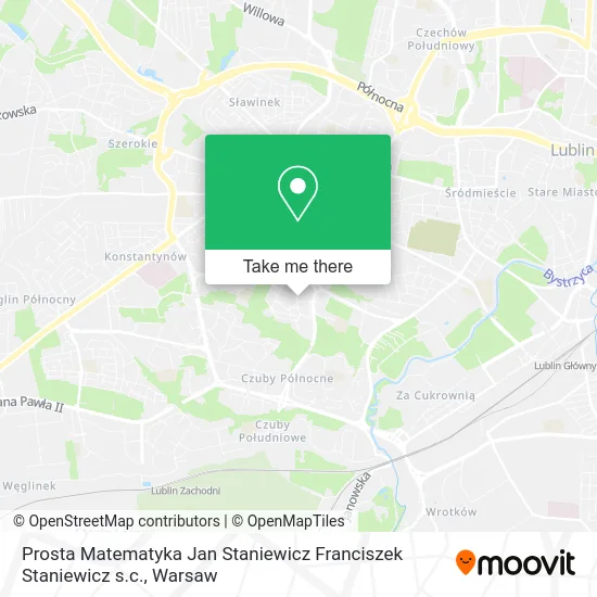 Карта Prosta Matematyka Jan Staniewicz Franciszek Staniewicz s.c.