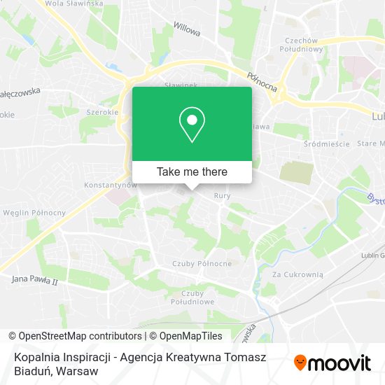 Kopalnia Inspiracji - Agencja Kreatywna Tomasz Biaduń map