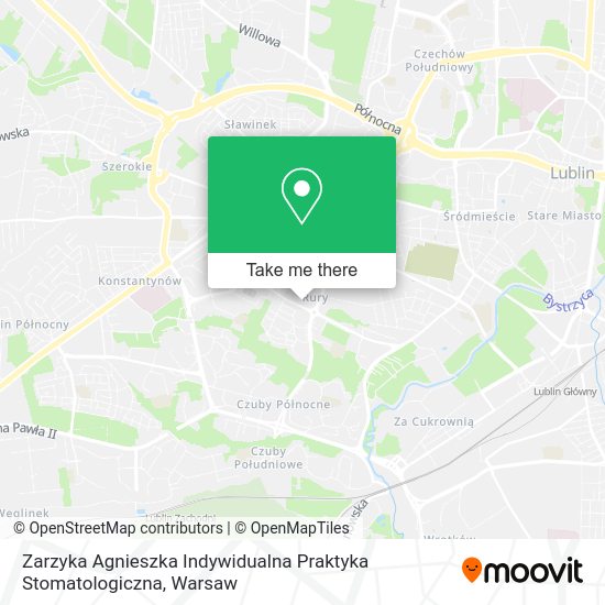 Zarzyka Agnieszka Indywidualna Praktyka Stomatologiczna map