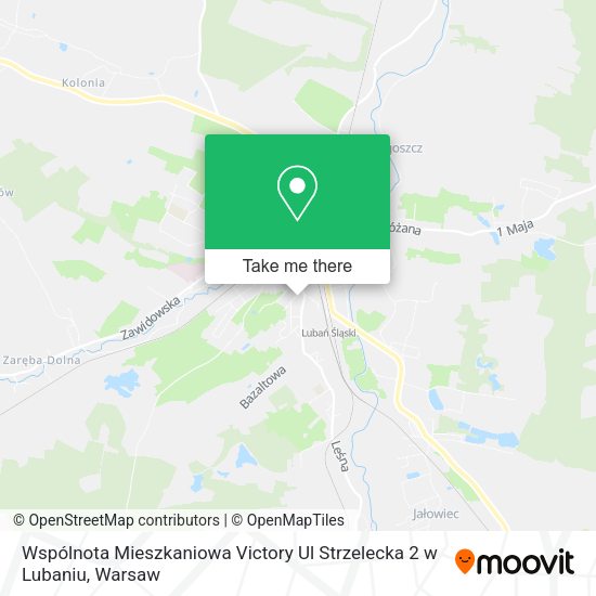 Wspólnota Mieszkaniowa Victory Ul Strzelecka 2 w Lubaniu map