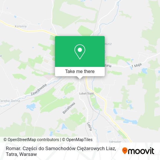 Romar. Części do Samochodów Ciężarowych Liaz, Tatra map