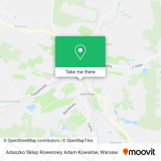 Adaszko Sklep Rowerowy Adam Kowalów map