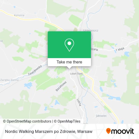 Nordic Walking Marszem po Zdrowie map