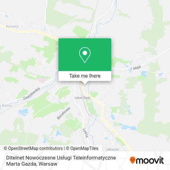 Ditelnet Nowoczesne Usługi Teleinformatyczne Marta Gazda map