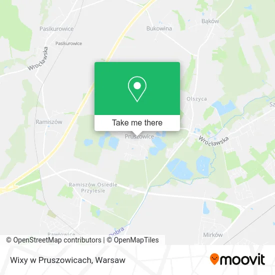 Карта Wixy w Pruszowicach