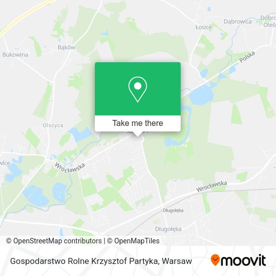 Gospodarstwo Rolne Krzysztof Partyka map