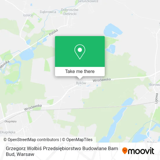 Карта Grzegorz Wolbiś Przedsiębiorstwo Budowlane Bam Bud