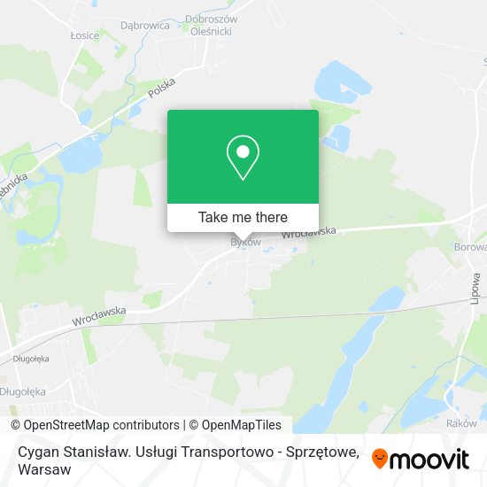 Cygan Stanisław. Usługi Transportowo - Sprzętowe map