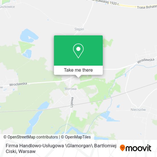 Firma Handlowo-Usługowa \Glamorgan\ Bartłomiej Ciski map