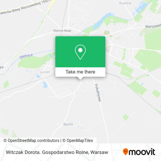 Witczak Dorota. Gospodarstwo Rolne map