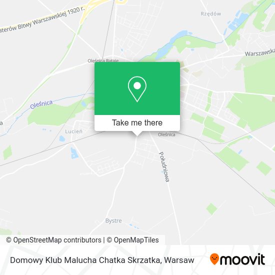 Domowy Klub Malucha Chatka Skrzatka map