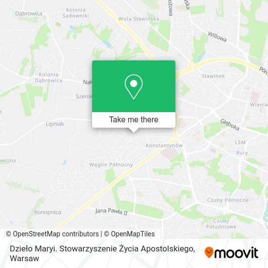 Dzieło Maryi. Stowarzyszenie Życia Apostolskiego map