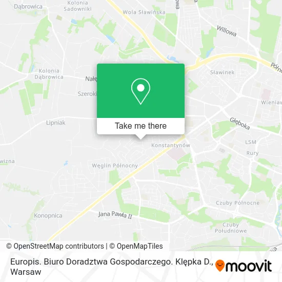 Europis. Biuro Doradztwa Gospodarczego. Klępka D. map