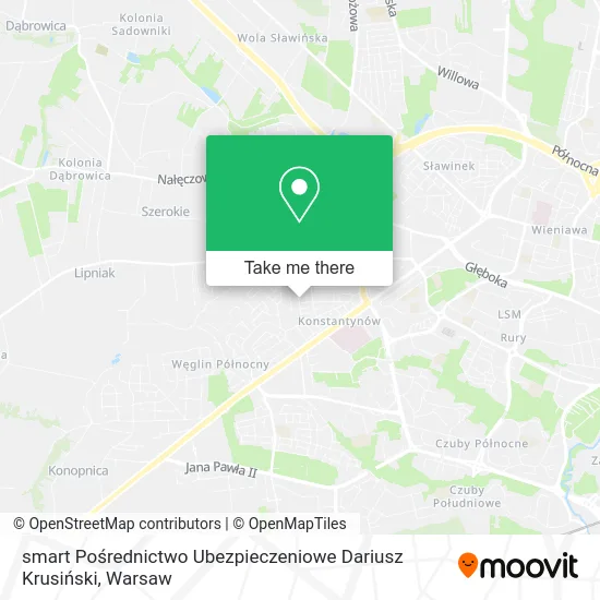 Карта smart Pośrednictwo Ubezpieczeniowe Dariusz Krusiński