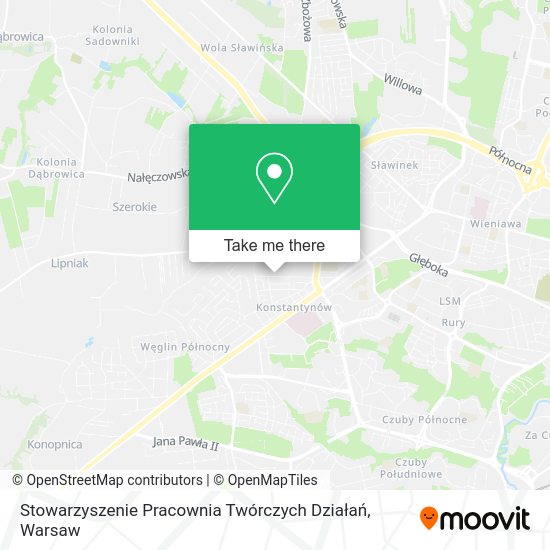 Stowarzyszenie Pracownia Twórczych Działań map