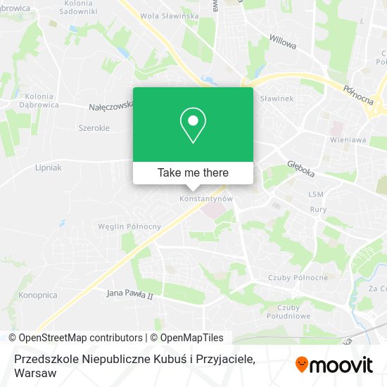 Przedszkole Niepubliczne Kubuś i Przyjaciele map