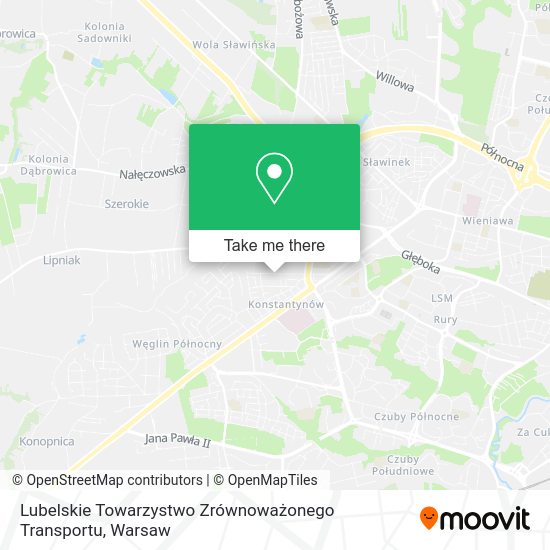 Lubelskie Towarzystwo Zrównoważonego Transportu map