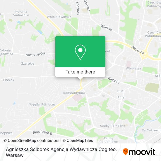 Agnieszka Ściborek Agencja Wydawnicza Cogiteo map