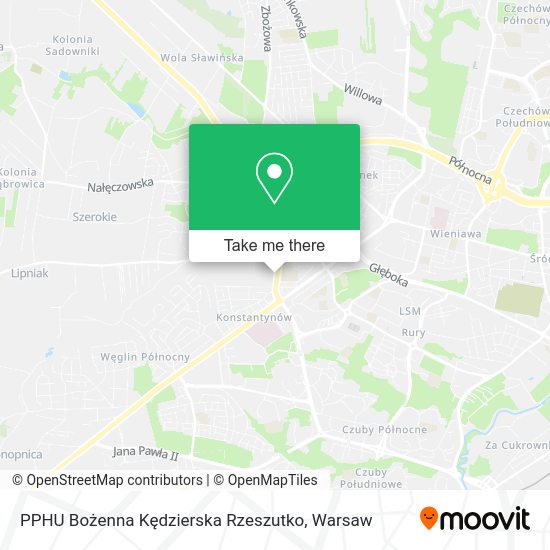 PPHU Bożenna Kędzierska Rzeszutko map