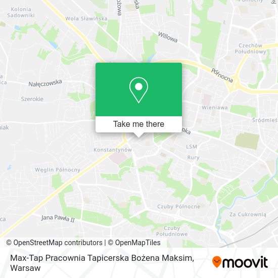 Max-Tap Pracownia Tapicerska Bożena Maksim map