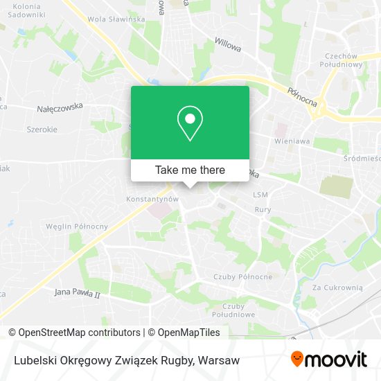 Lubelski Okręgowy Związek Rugby map