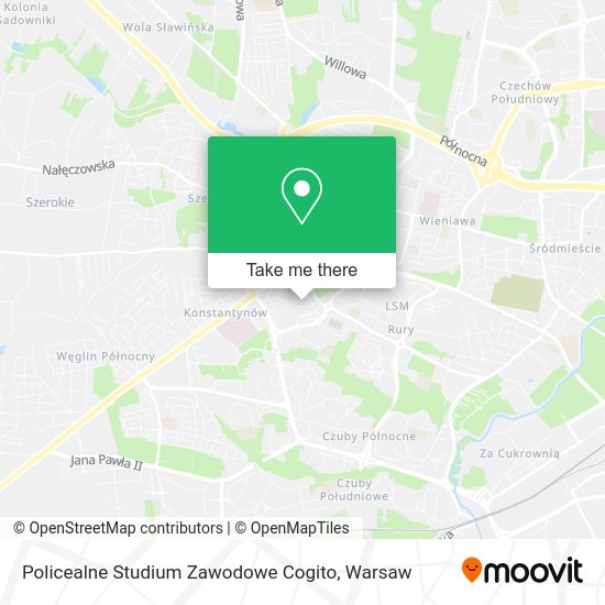 Policealne Studium Zawodowe Cogito map