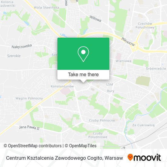 Centrum Ksztalcenia Zawodowego Cogito map