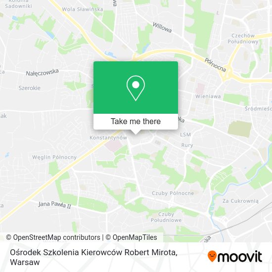 Ośrodek Szkolenia Kierowców Robert Mirota map