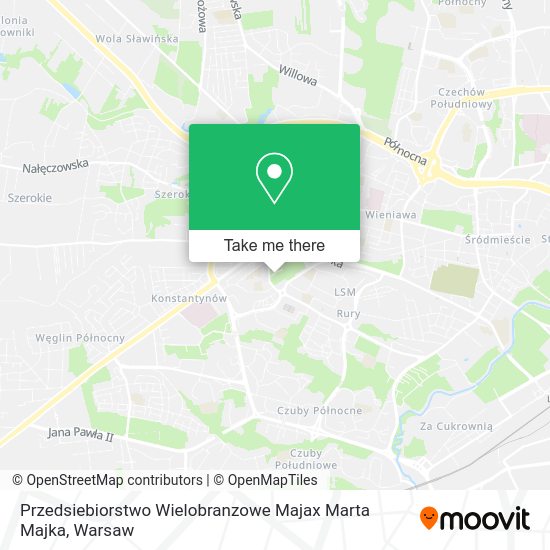 Przedsiebiorstwo Wielobranzowe Majax Marta Majka map