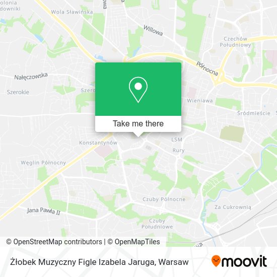 Żłobek Muzyczny Figle Izabela Jaruga map