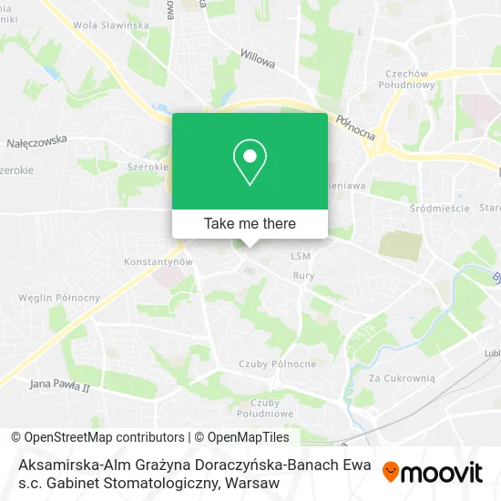 Aksamirska-Alm Grażyna Doraczyńska-Banach Ewa s.c. Gabinet Stomatologiczny map