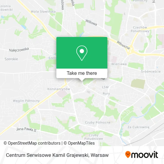 Карта Centrum Serwisowe Kamil Grajewski