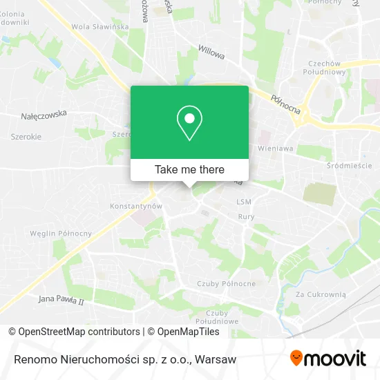 Карта Renomo Nieruchomości sp. z o.o.