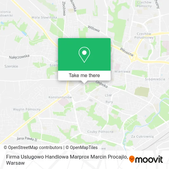 Карта Firma Uslugowo Handlowa Marprox Marcin Procajlo