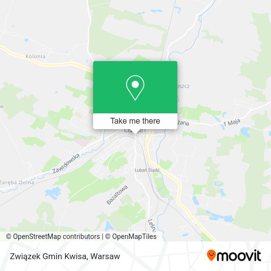 Związek Gmin Kwisa map