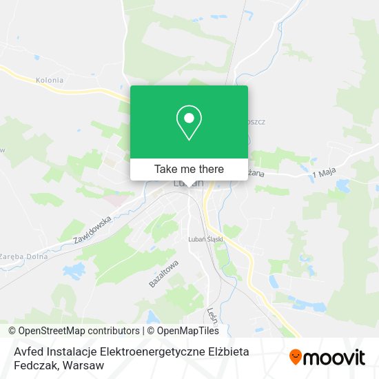 Avfed Instalacje Elektroenergetyczne Elżbieta Fedczak map