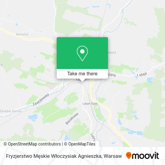 Fryzjerstwo Męskie Włoczysiak Agnieszka map