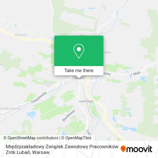 Międzyzakładowy Związek Zawodowy Pracowników Zntk Lubań map