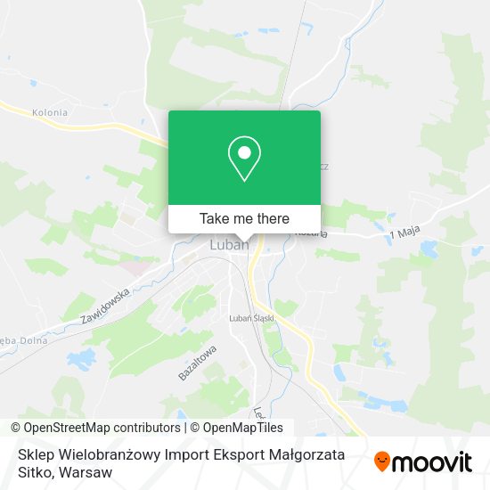 Sklep Wielobranżowy Import Eksport Małgorzata Sitko map