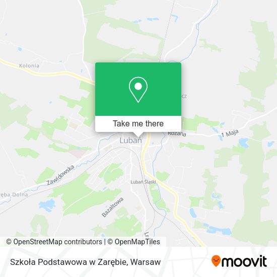 Szkoła Podstawowa w Zarębie map