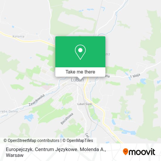 Europejczyk. Centrum Językowe. Molenda A. map