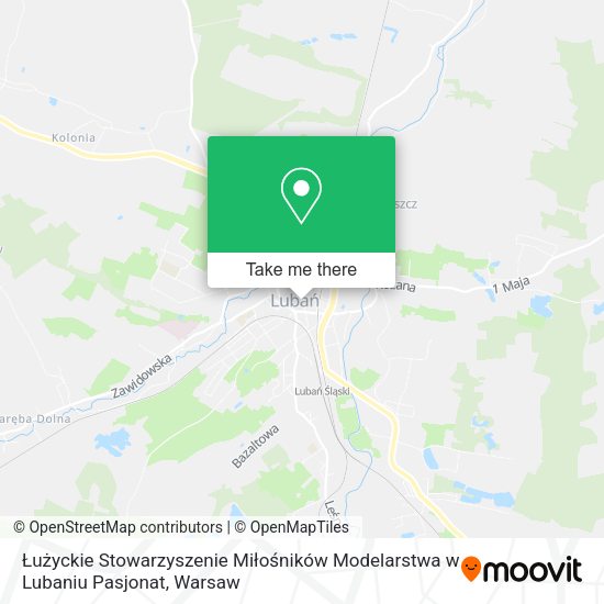 Łużyckie Stowarzyszenie Miłośników Modelarstwa w Lubaniu Pasjonat map