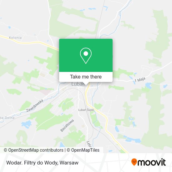 Wodar. Filtry do Wody map