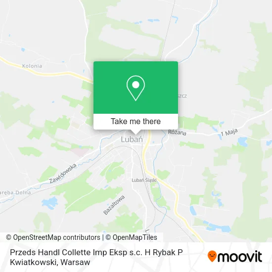 Przeds Handl Collette Imp Eksp s.c. H Rybak P Kwiatkowski map