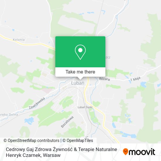 Cedrowy Gaj Zdrowa Żywność & Terapie Naturalne Henryk Czarnek map