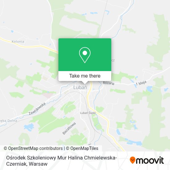 Карта Ośrodek Szkoleniowy Mur Halina Chmielewska-Czerniak