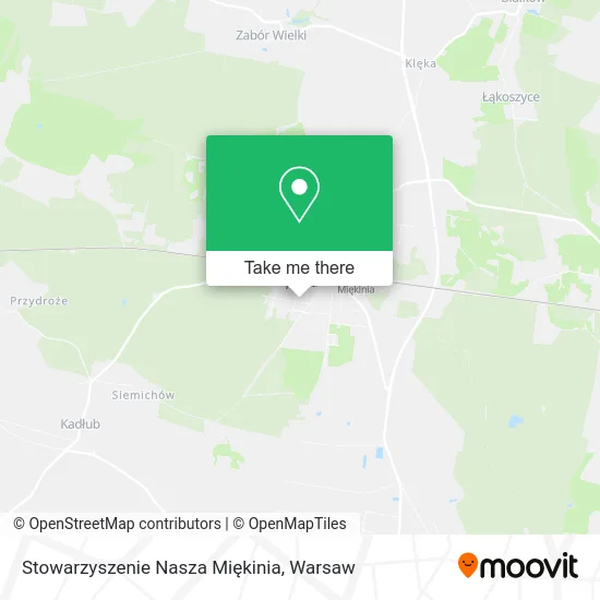 Карта Stowarzyszenie Nasza Miękinia